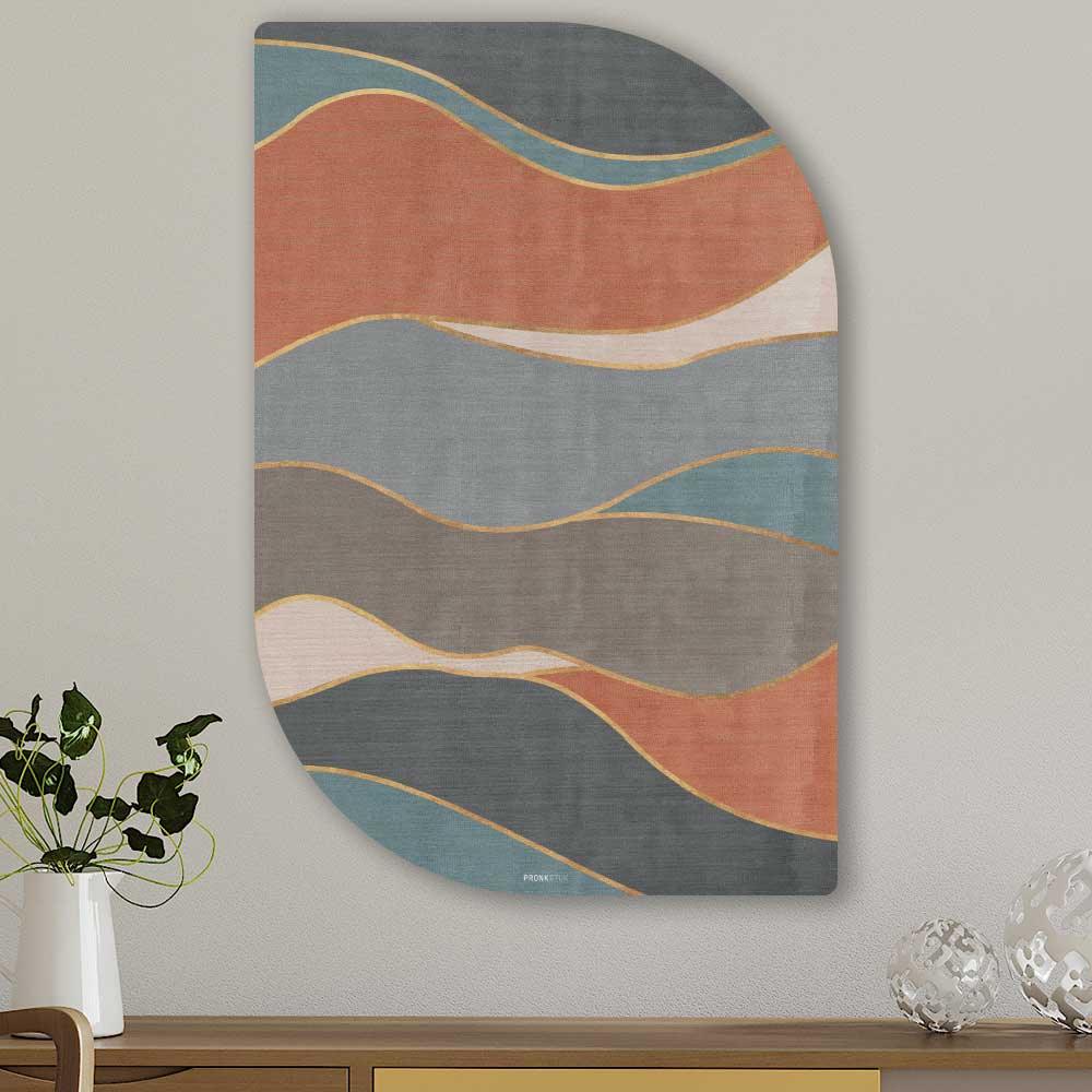 abstracte schilderijen - Abstrakt Waves Lehti - Unieke abstracte wanddecoratie