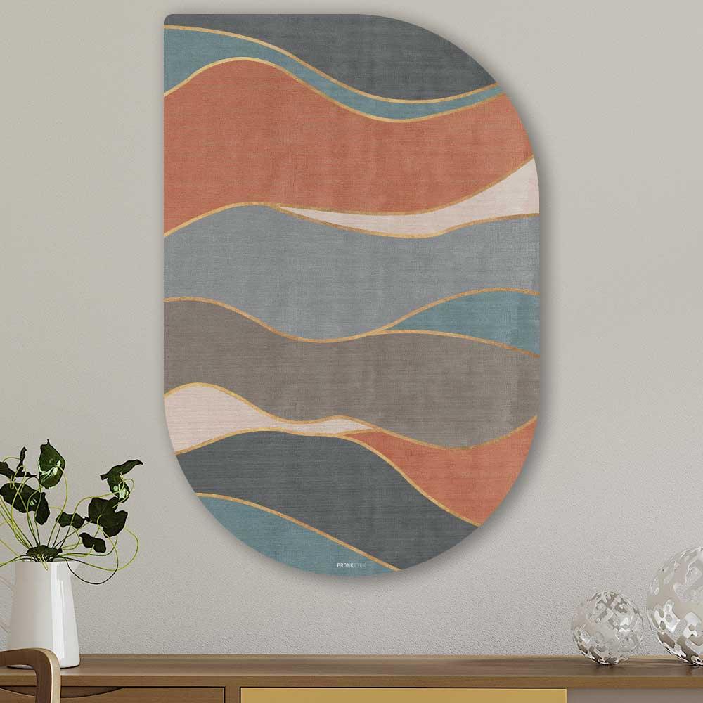 abstracte schilderijen - Abstrakt Waves Tippa - Unieke abstracte wanddecoratie