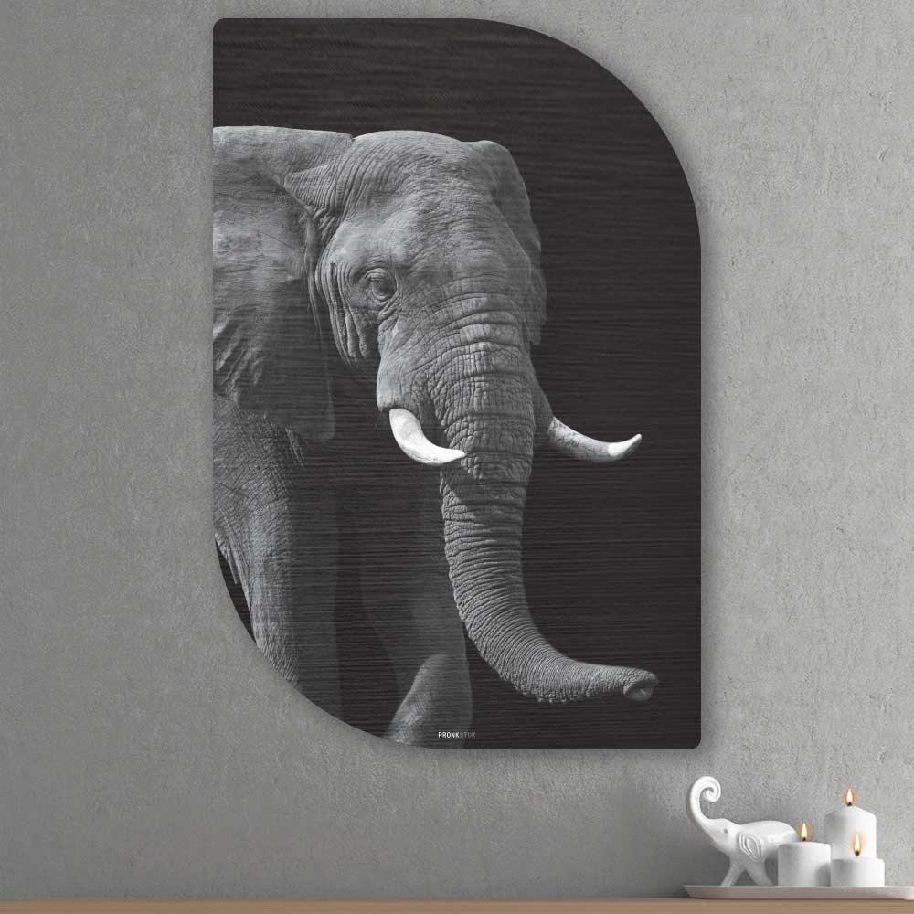 African Elephant - Schilderij Olifant Lehti - Unieke olifant wanddecoratie