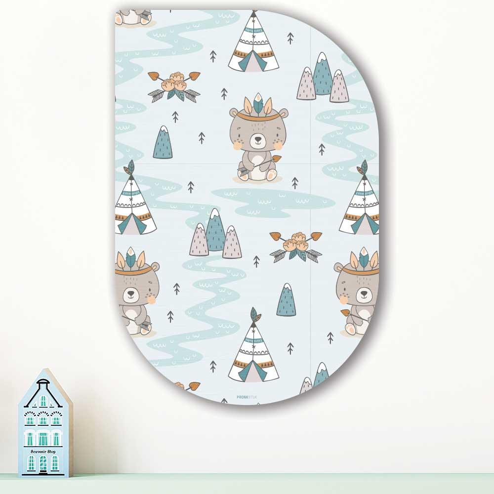 wanddecoratie kopen - Camping Fun Tippa - Unieke wanddecoratie