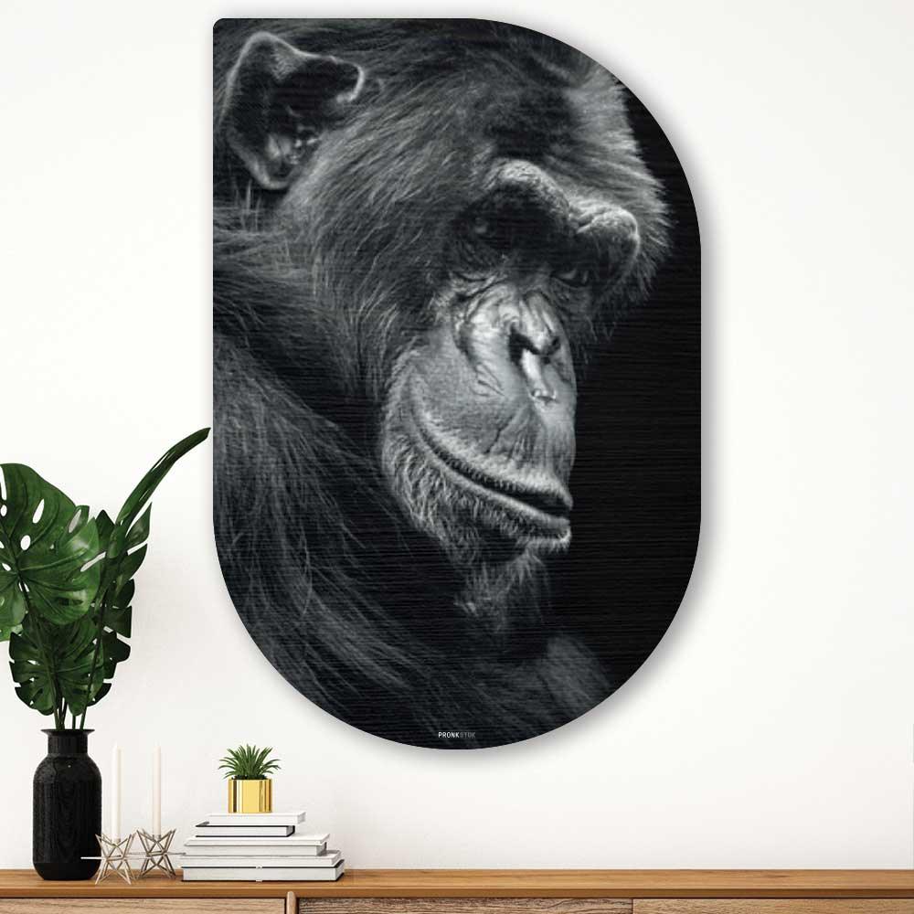 Champanzee - Schilderij Aap 
 Tippa - Karaktervolle Aap Wanddecoratie
