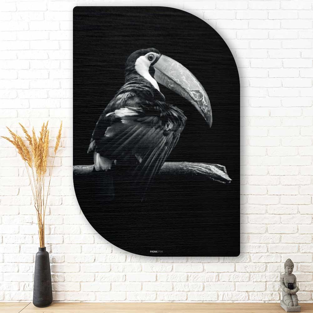 Tucan - Schilderij toekan Lehti - Unieke toekan wanddecoratie
