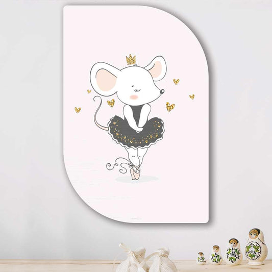 wanddecoratie kopen - Ballerina Mouse Lehti - Unieke wanddecoratie