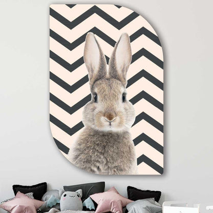 wanddecoratie kopen - Funny Bunny Lehti - Unieke wanddecoratie