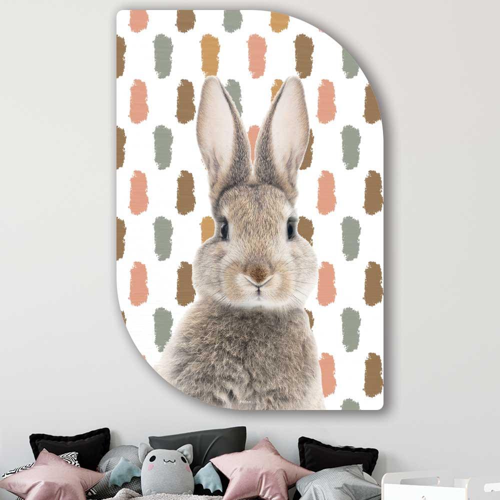 wanddecoratie kopen - Funny Bunny Lehti - Unieke wanddecoratie