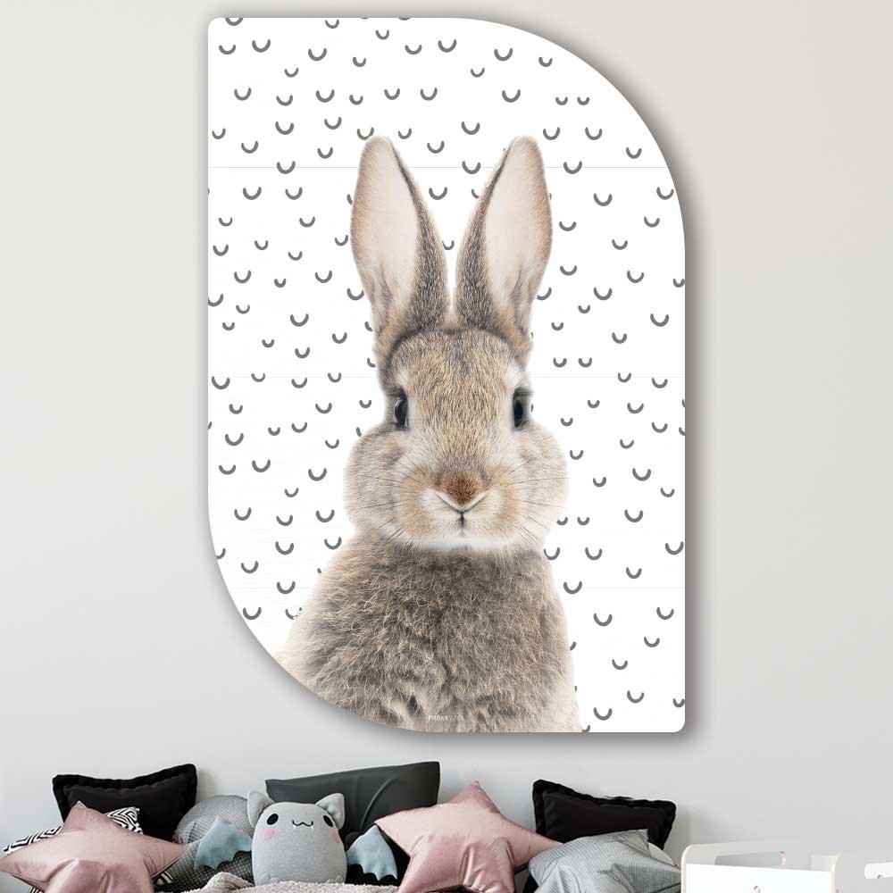 wanddecoratie kopen - Funny Bunny Lehti - Unieke wanddecoratie