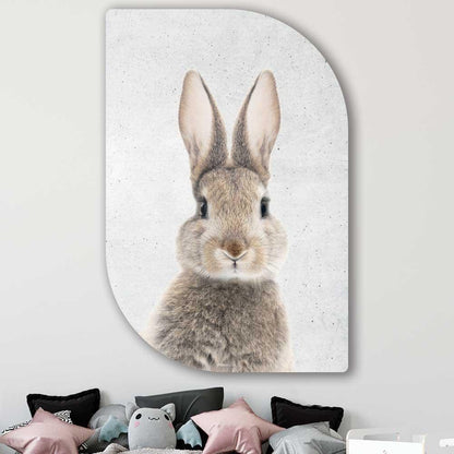 wanddecoratie kopen - Funny Bunny Lehti - Unieke wanddecoratie