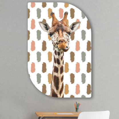 wanddecoratie kopen - Funny Giraffe Lehti - Unieke wanddecoratie