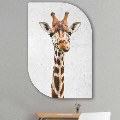 wanddecoratie kopen - Funny Giraffe Lehti - Unieke wanddecoratie