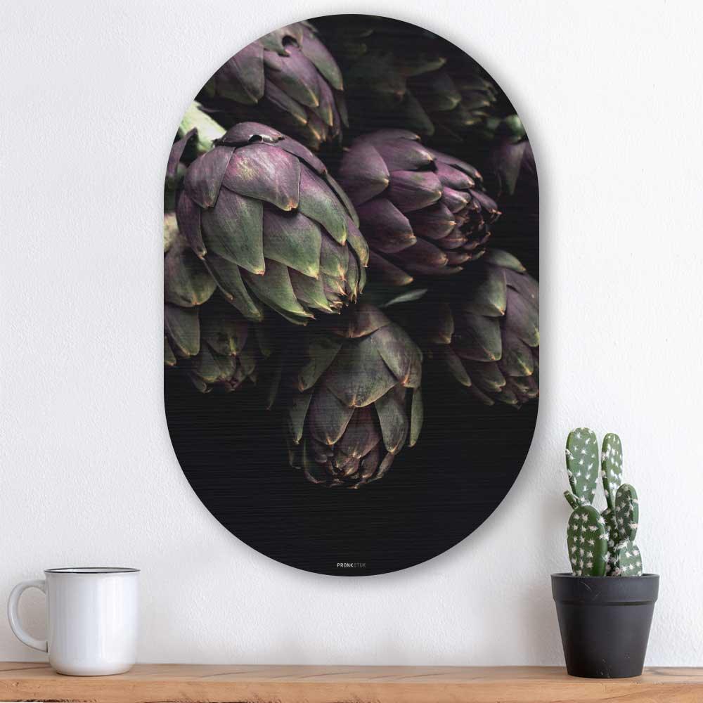 wanddecoratie kopen - Artichoke Oval - Unieke wanddecoratie