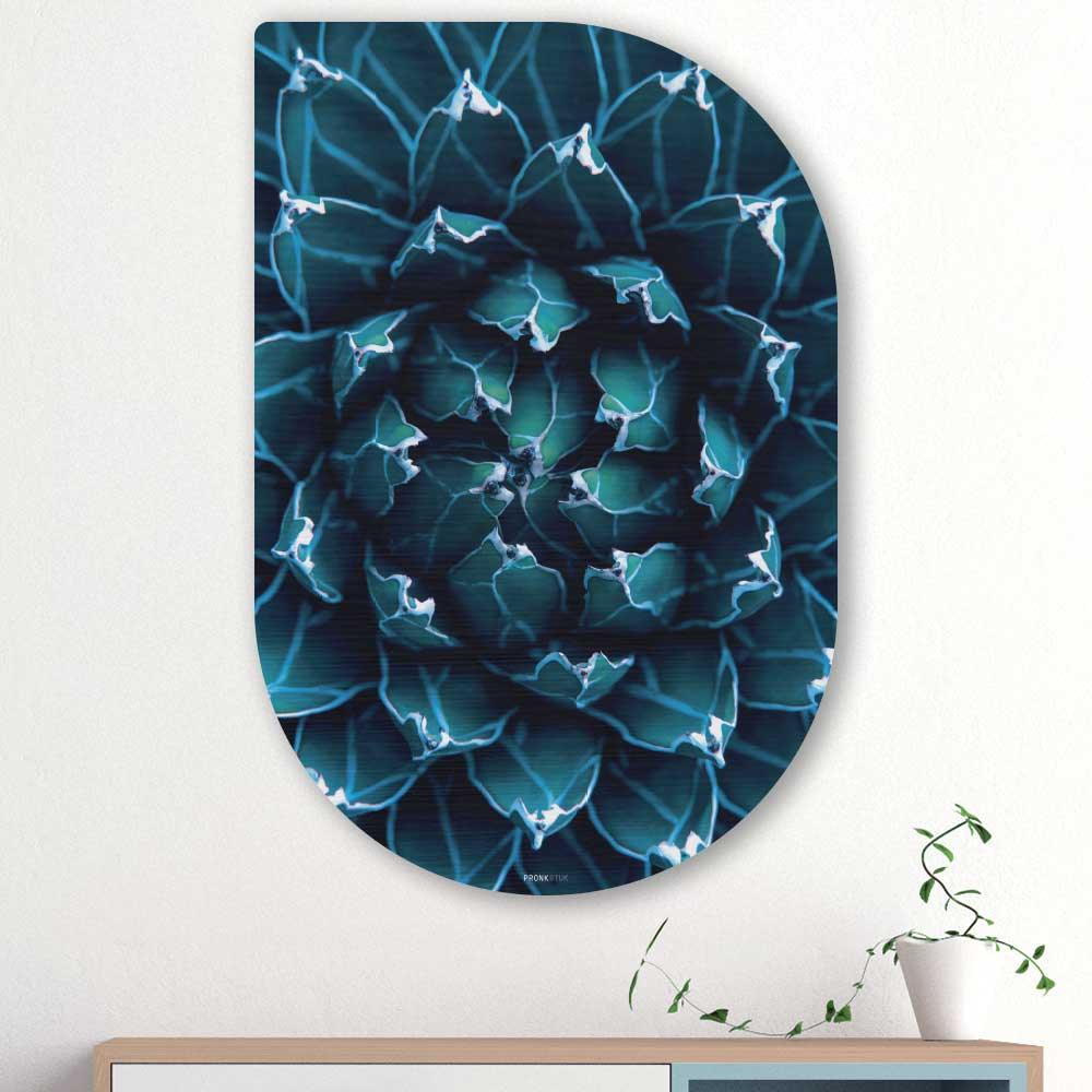 wanddecoratie kopen - Blue Agave Tippa - Unieke wanddecoratie