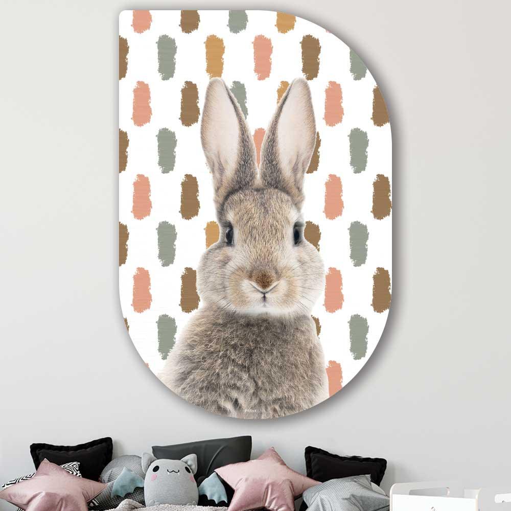 wanddecoratie kopen - Funny Bunny Tippa - Unieke wanddecoratie