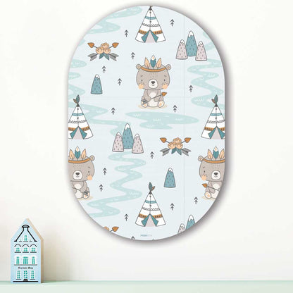 wanddecoratie kopen camping fun oval