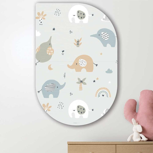 wanddecoratie kopen - Elephant Fun Tippa - Unieke wanddecoratie