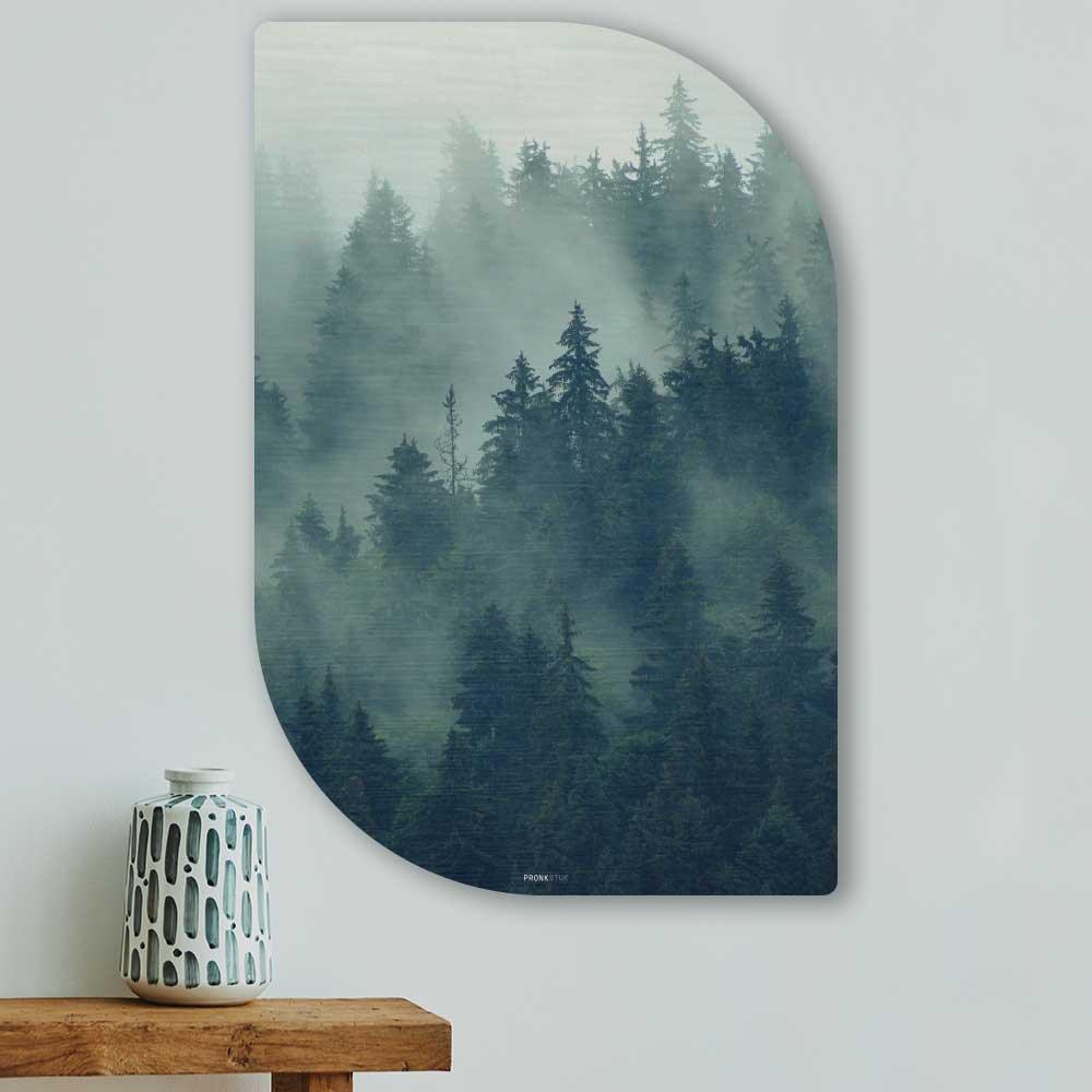 wanddecoratie kopen - Forest Fog Lehti - Unieke wanddecoratie