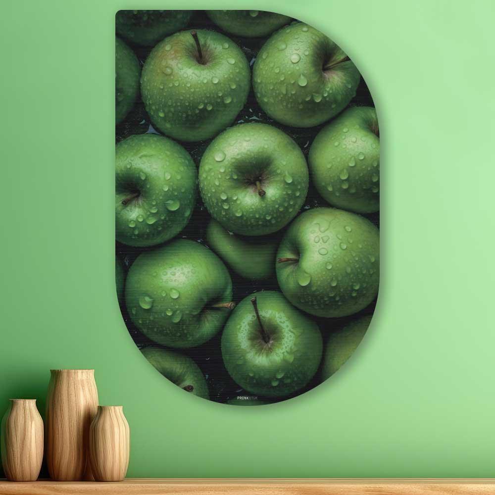 wanddecoratie kopen - Green Apples Tippa - Unieke wanddecoratie