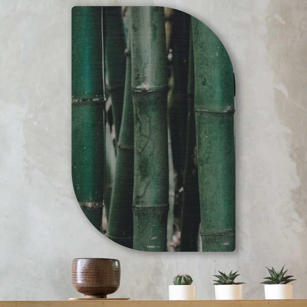 wanddecoratie kopen - Green Bamboo Lehti - Unieke wanddecoratie