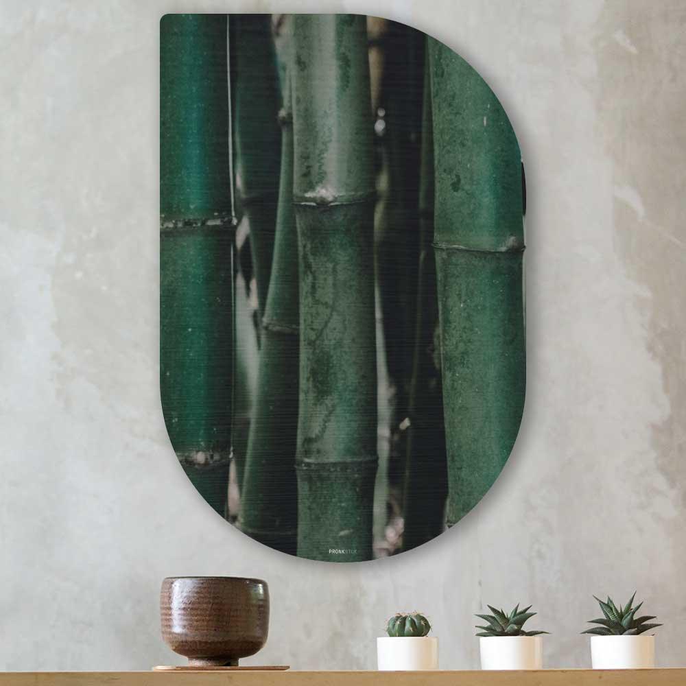 wanddecoratie kopen - Green Bamboo Tippa - Unieke wanddecoratie