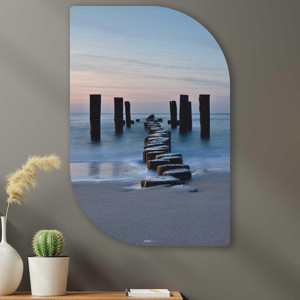 wanddecoratie kopen - Groyne on Shore Lehti - Unieke wanddecoratie