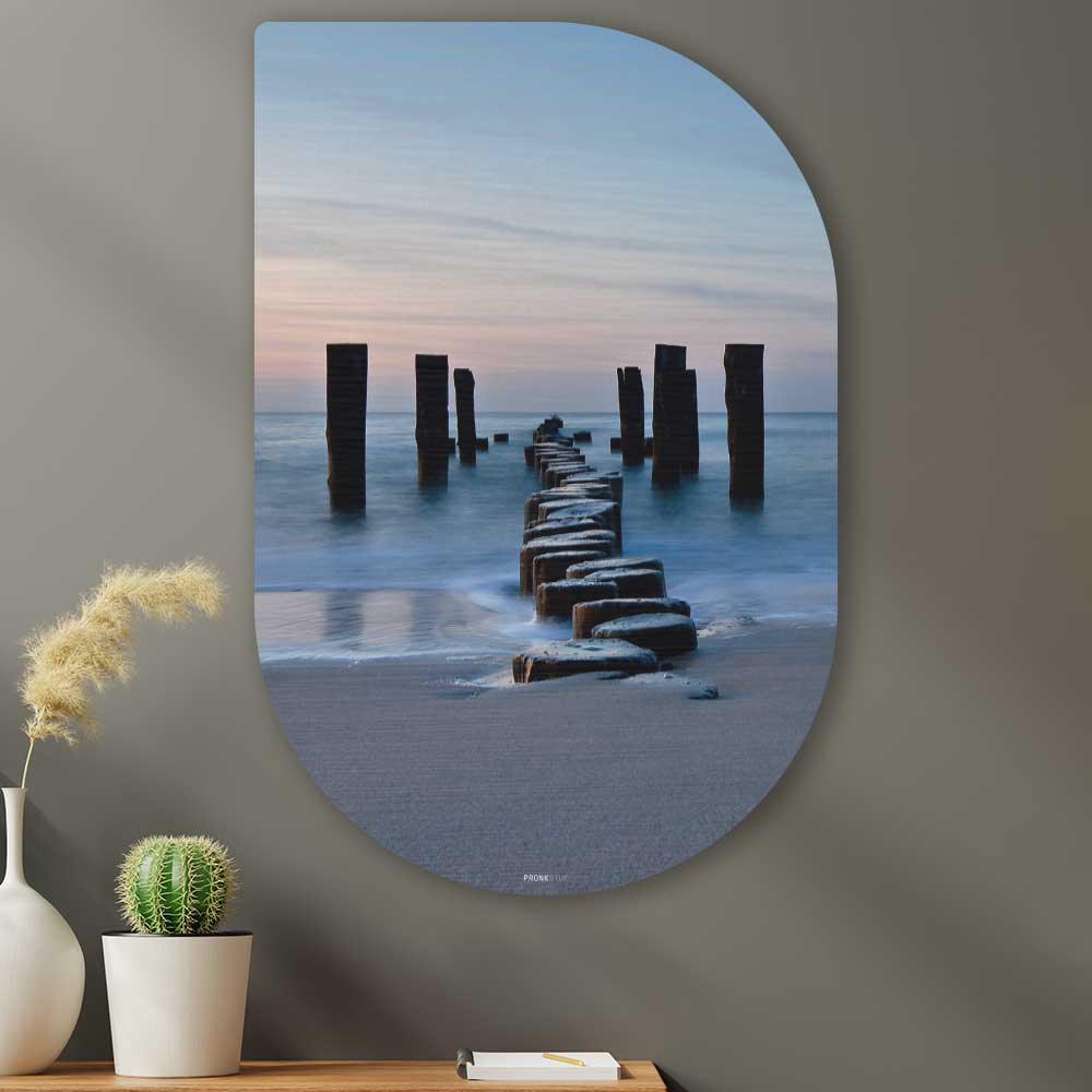 wanddecoratie kopen - Groyne on Shore Tippa - Unieke wanddecoratie