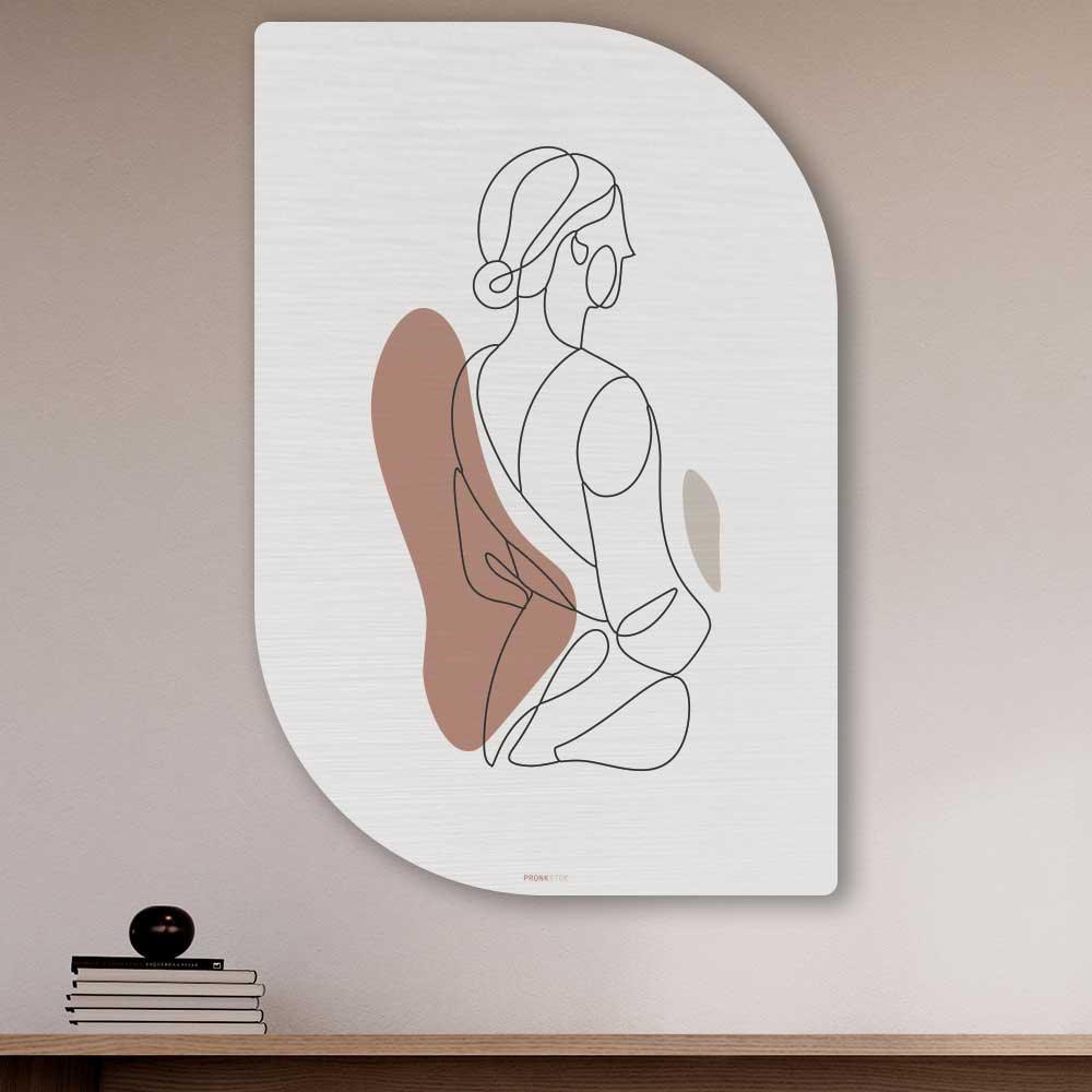 wanddecoratie kopen - Lady in Silhouette Lehti - Unieke wanddecoratie