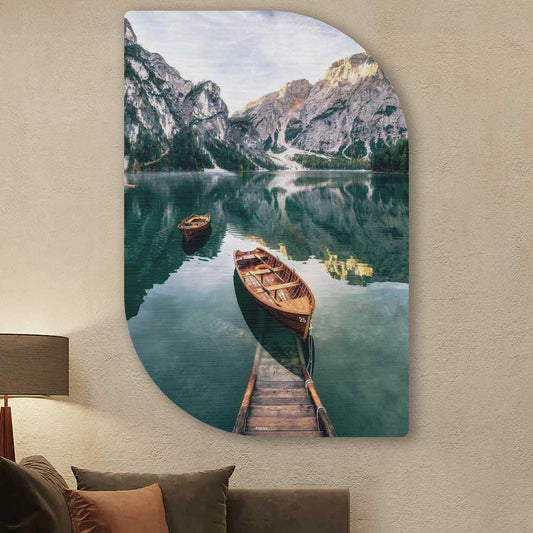 wanddecoratie kopen - Lake Boats Lehti - Unieke wanddecoratie