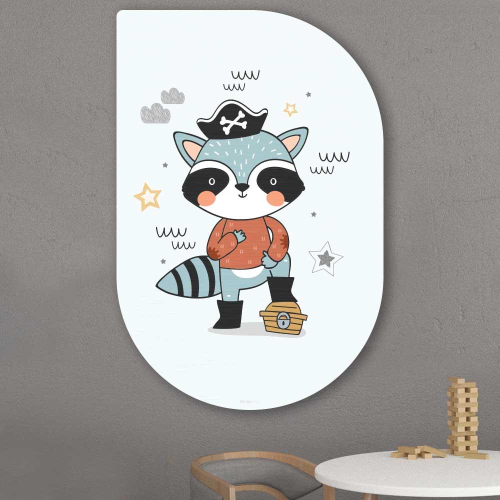 wanddecoratie kopen - Little Pirate Tippa - Unieke wanddecoratie