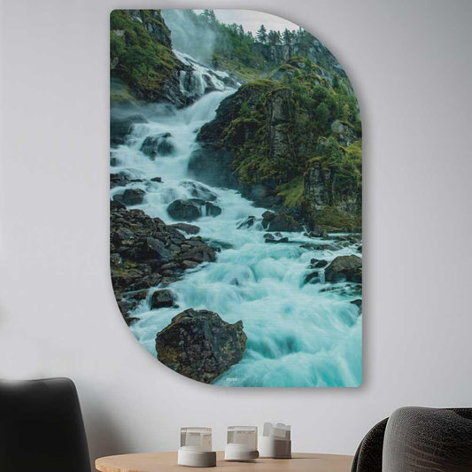 wanddecoratie kopen - Nordic Waterfall Lehti - Unieke wanddecoratie