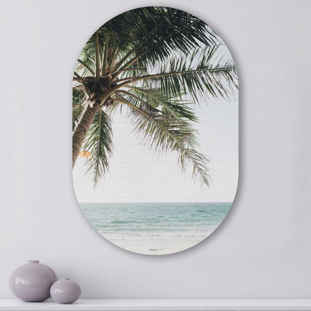 wanddecoratie kopen - Palm Beach Oval - Unieke wanddecoratie