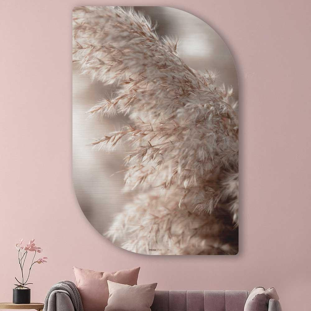 wanddecoratie kopen - Pampas Grass Lehti - Unieke wanddecoratie