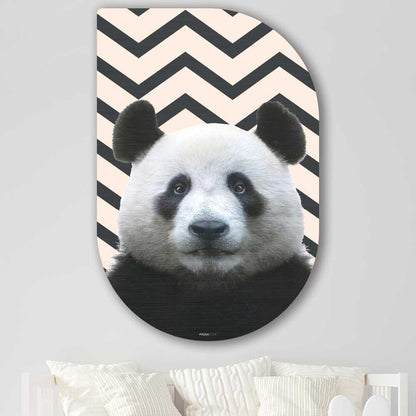 wanddecoratie kopen - Funny Panda Tippa - Unieke wanddecoratie