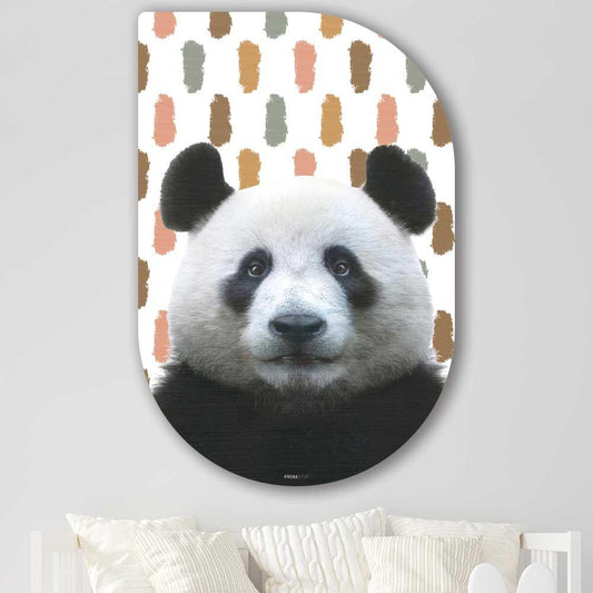 wanddecoratie kopen - Funny Panda Tippa - Unieke wanddecoratie