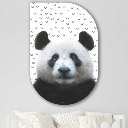 wanddecoratie kopen - Funny Panda Tippa - Unieke wanddecoratie