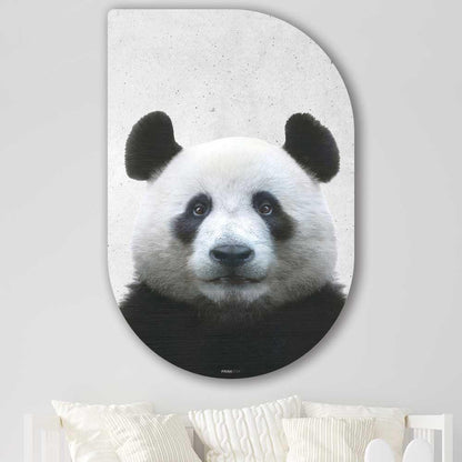 wanddecoratie kopen - Funny Panda Tippa - Unieke wanddecoratie