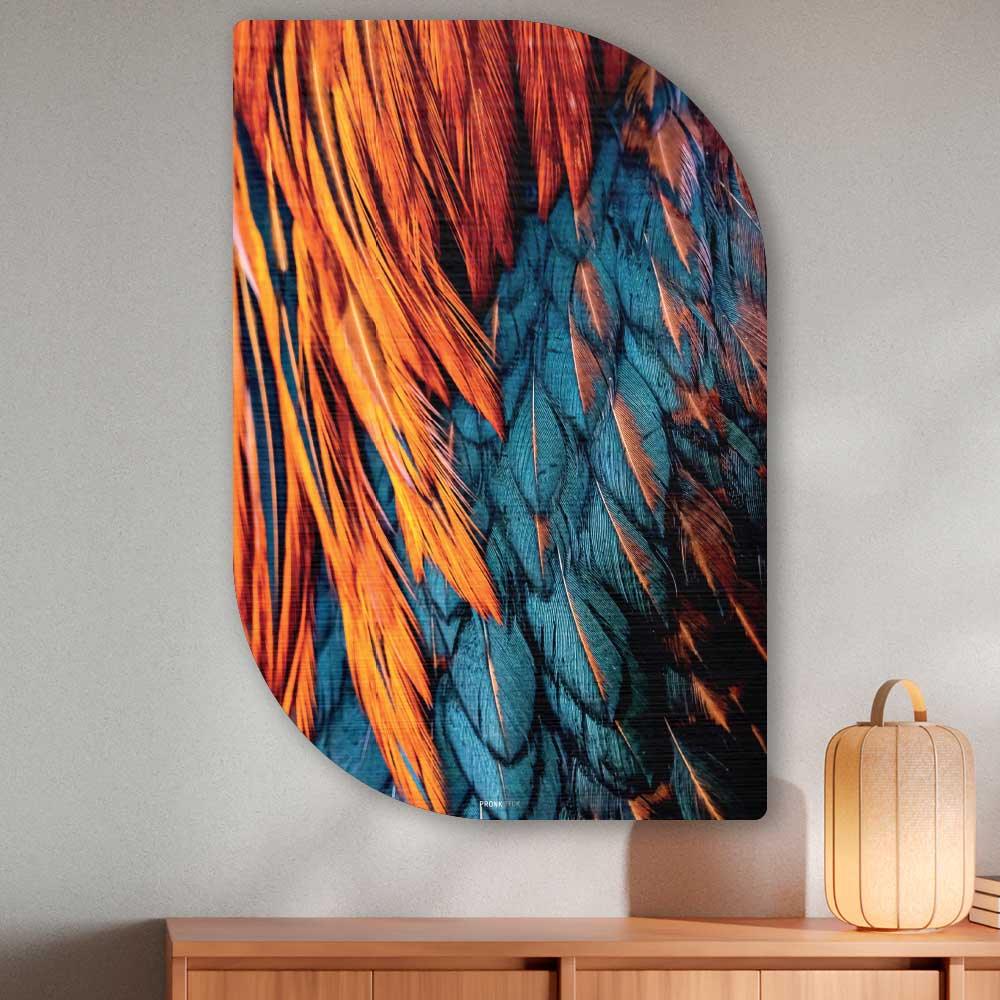 wanddecoratie kopen - Rooster Feather Lehti - Unieke wanddecoratie