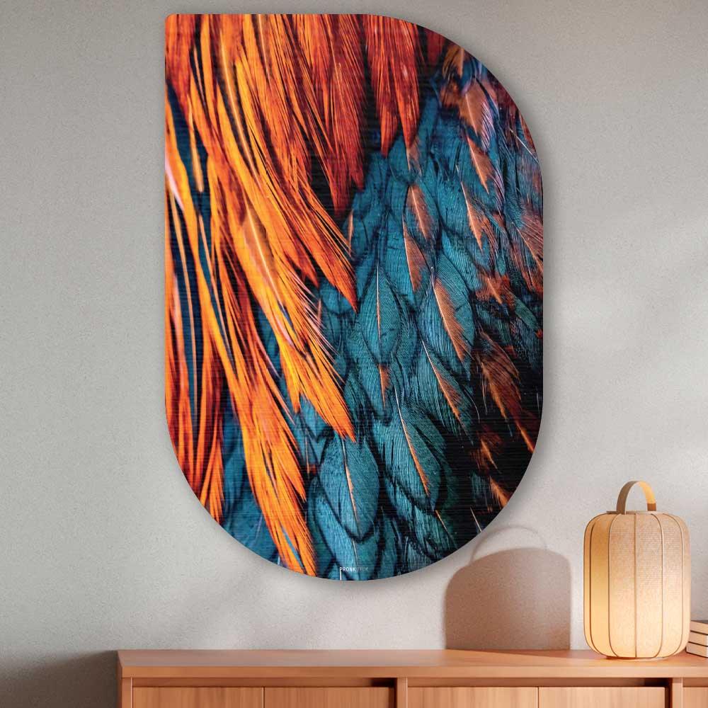 wanddecoratie kopen - Rooster Feather Tippa - Unieke wanddecoratie