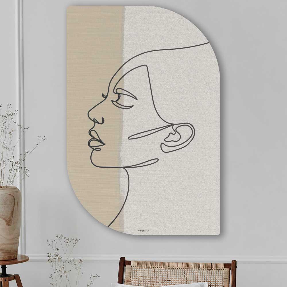 wanddecoratie kopen - Silent Face Lehti - Unieke wanddecoratie