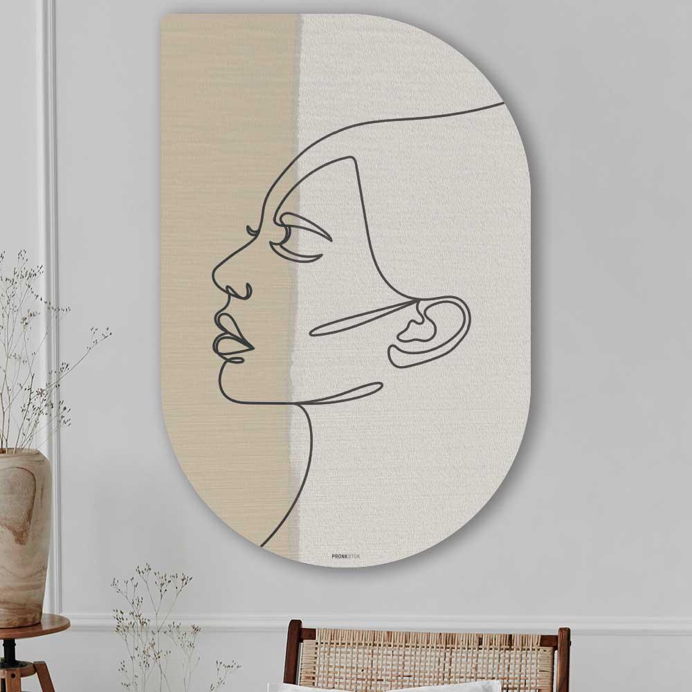 wanddecoratie kopen - Silent Face Tippa - Unieke wanddecoratie