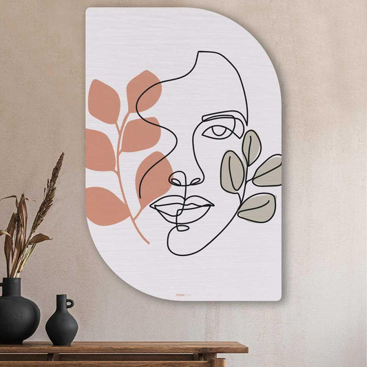 wanddecoratie kopen - Stylistic Face Lehti - Unieke wanddecoratie