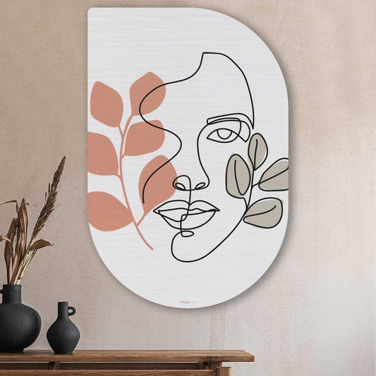 wanddecoratie kopen - Stylistic Face Tippa - Unieke wanddecoratie