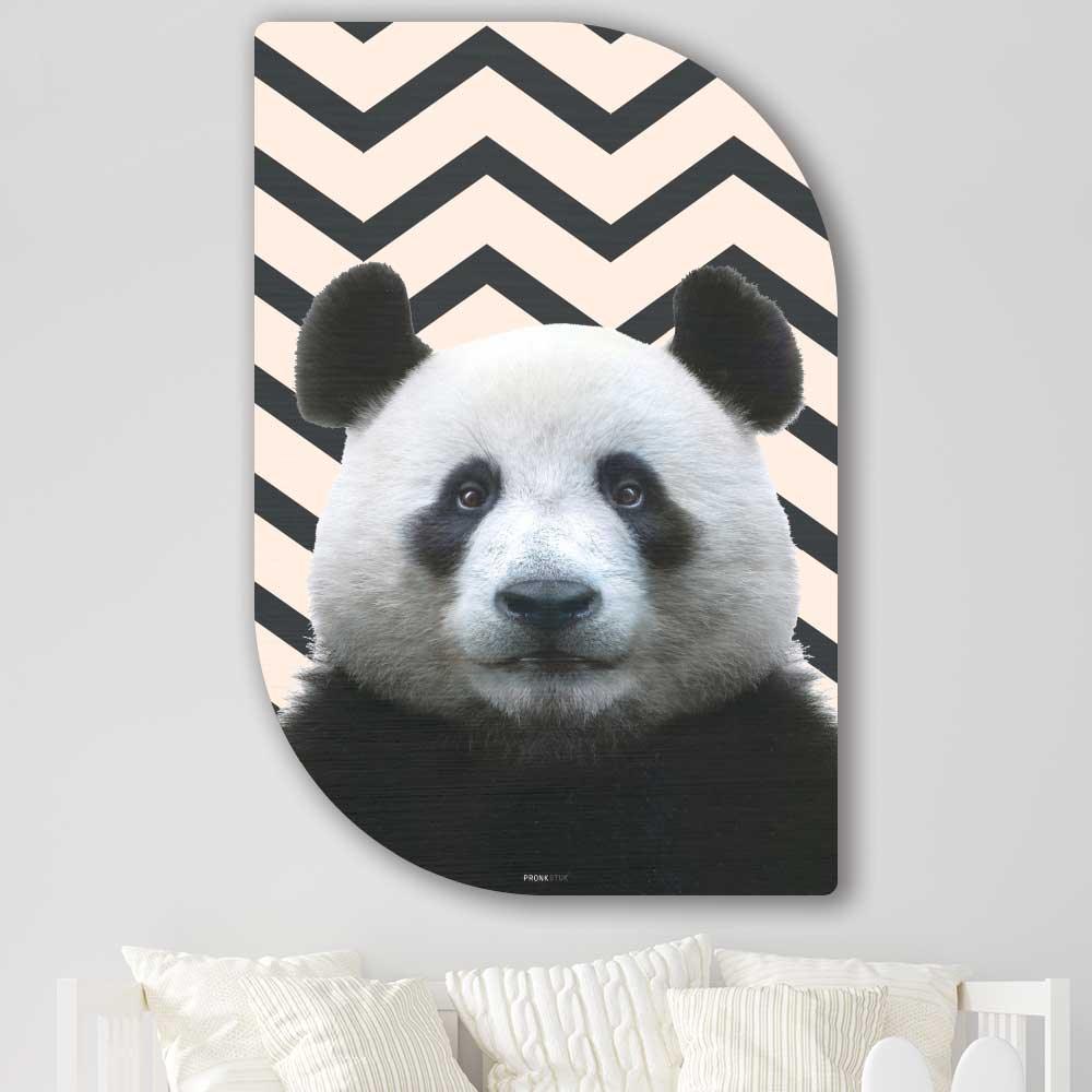 wanddecoratie kopen - Funny Panda Lehti - Unieke wanddecoratie