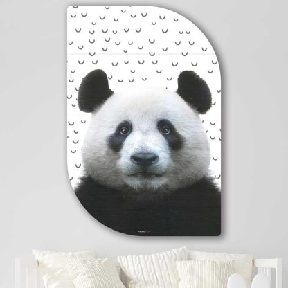 wanddecoratie kopen - Funny Panda Lehti - Unieke wanddecoratie